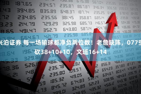 兴泊证券 每一场输球都净负两位数！老詹缺阵，077空砍38+10+10，文班16+14